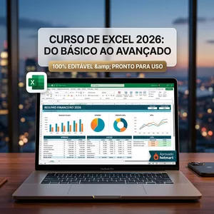 Imagem do curso PLANILHAS DE EXCEL 2026 100% EDITÁVEIS 