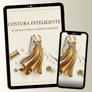 Imagem de capa para o Ebook Costura Inteligente: 10 Truques para o Caimento Perfeito