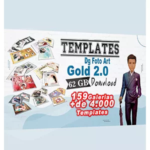 Imagem de capa para o Curso online TEMPLATES DG FOTO ART  GOLD + 4000 MODELOS PRONTOS