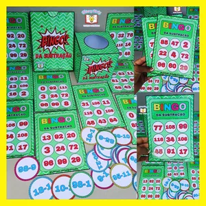 Imagem de capa para o Ebook Bingo da subtração 