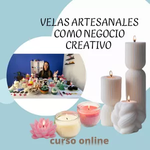 Imagen de portada para Curso online VELAS ARTESANALES COMO NEGOCIO CREATIVO