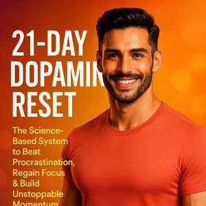 Cover image for Ebook "21-Day Dopamine Reset: The Science-Based System to Beat Procrastination, Regain Focus &amp; Build Unstoppable Momentum" by Thiago Lucero