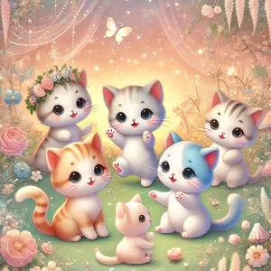 Imagen de portada para Ebook 365 Rimas de Gatitos - Un Año de Aventuras Felinas 