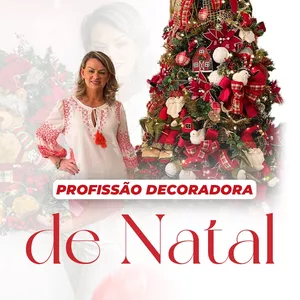 Imagem de capa para o Curso online Profissão Decoradora de Natal