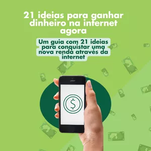 Imagem de capa para o Curso online 21 ideias para ganhar dinheiro na internet agora