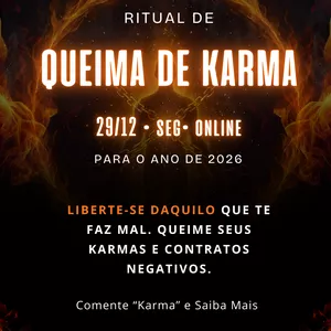 Imagem de capa para o Evento online Queima de Karmas para 2026 - Portal do Divino