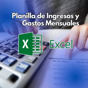 Imagen de portada para Curso online Planilla Excel de Ingresos y Gastos Mensuales 