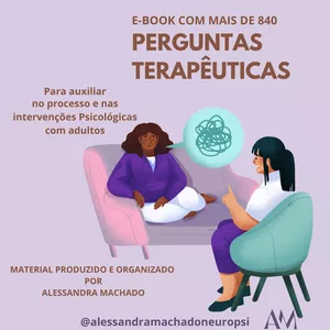 Imagem de capa para o Ebook Perguntas Terapêuticas para auxiliar no processo e nas intervenções Psicológicas