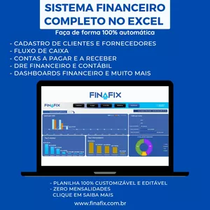 Imagem de capa para o Curso online Controle Financeiro Empresarial 3D FINAFIX 