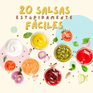 Imagen de portada para Ebook 20 Salsas Estúpidamente Fáciles
