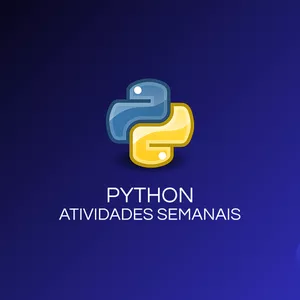 Imagem de capa para o Curso online Python - Atividades semanais