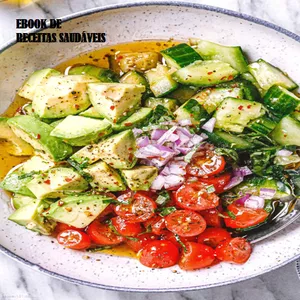 Imagem de capa para o Ebook Ebook de Receitas Saudáveis, Práticas e Gostosas!