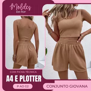Imagem de capa para o Ebook Conjunto Giovana - Molde em PDF