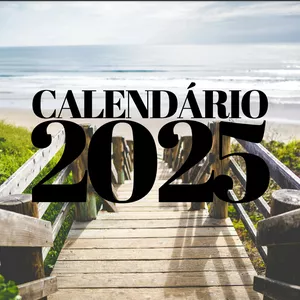 Calendário 2025 - 12 Praias Mais Bonitas do Brasil