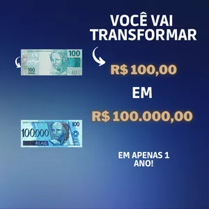 Imagem do curso Dos R$ 100,00 aos R$ 100.000,00 em um ano no mercado financeiro