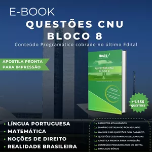 Imagem de capa para o Ebook Questões Concurso Nacional Unificado (CNU) - Pré-Edital