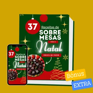 Imagem de capa para o Ebook 37 Receitas de Sobremesas para o Natal