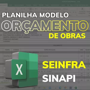 Imagem de capa para o Curso online Planilha Orçamento de Obras - Modelo SINAPI-SEINFRA