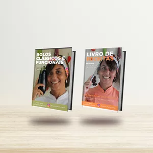 Imagem de capa para o Ebook Combo Livro de Receitas + Bolos Clássicos e Funcionais - Por Camila de Sá Freire