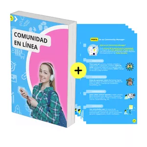 Imagen de portada para Ebook Comunidad en Redes Sociales - PACK: 1 E-book + 20 Infografías.