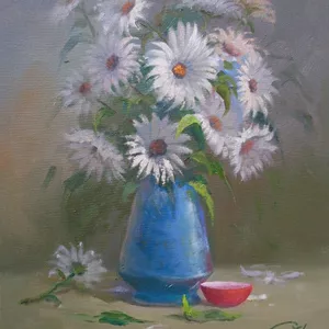 Imagem de capa para o Curso online Curso de Pintura de Florais - Óleo Sobre Tela 
