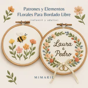 Imagen de portada para Ebook Patrones y elementos florales para bordar
