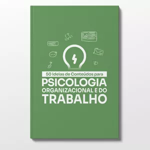 Imagem de capa para o Ebook Guia com 50 Ideias de Conteúdos para Psicologia Organizacional e do Trabalho