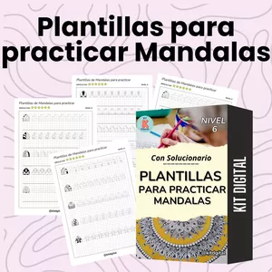 Imagen de portada para Ebook Kit de Plantillas para practicar Mandalas