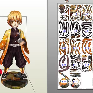 Cover image for Ebook Zenitsu Papercraft Demon Slayer