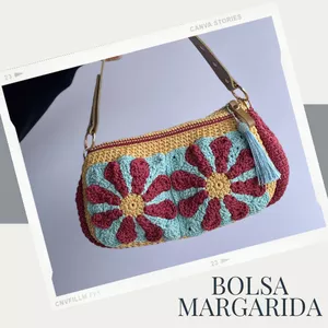 Curso Bolsa Margarida - Curso de Crochê 