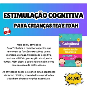Imagem de capa para o Curso online Coletânea de Estimulação Cognitiva para TEA e TDAH