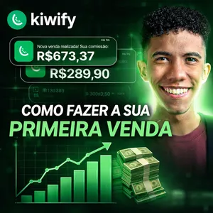 Imagem de capa para o Ebook Como fazer a sua primeira venda na kiwify 