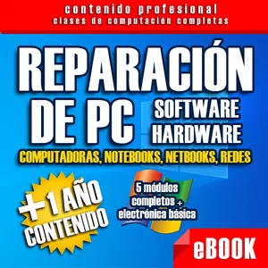 Imagen de portada para Ebook CURSO DE REPARACIÓN DE PC