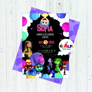 Imagen de portada para Curso online Invitación Intensamente 2 | tarjeta intensamente  | Invitación de cumpleaños digital