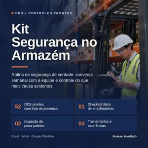 Imagem do curso Kit Segurança no Armazém: 52 DDS Prontos + Controles