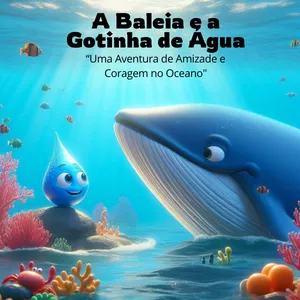 Imagem de capa para o Ebook História Educativa - A Baleia e a Gotinha de Água