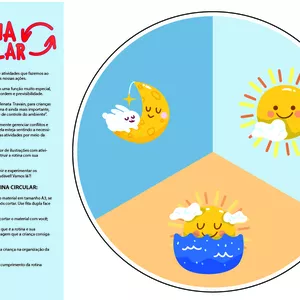 Imagem de capa para o Ebook Rotina Circular para crianças