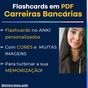 Imagem de capa para o Curso online Flashcards - Carreiras Bancárias (PDF)