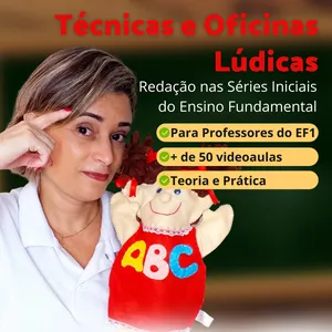 Imagem de capa para o Curso online Técnicas e Oficinas lúdicas - Redação nas séries iniciais do Ensino Fundamental