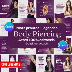 Curso CANVA PACK BODY PIERCING