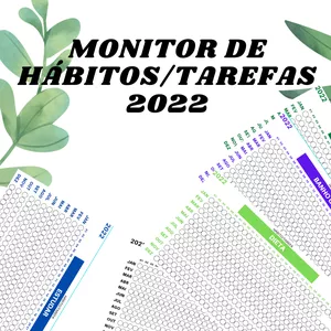 Imagem principal do produto MONITOR DE HÁBITOS E TAREFAS (+BÔNUS DE METAS)