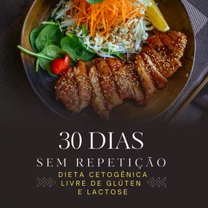 Imagem de capa para o Ebook Dieta sem Repetição 30 dias de comidas fit Variadas!