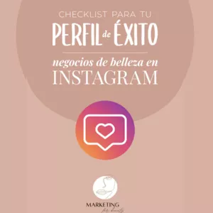 Imagen de portada para Ebook Checklist para tu perfil de exito - negocios de belleza en Instagram