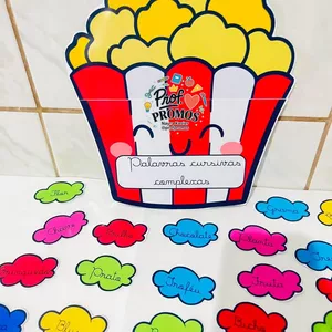 Imagem de capa para o Ebook Pipoca de palavras complexas - Cursiva