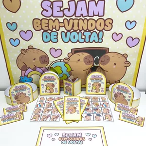 Imagem de capa para o Ebook Kit Volta às Aulas – Tema Capivara Fofa