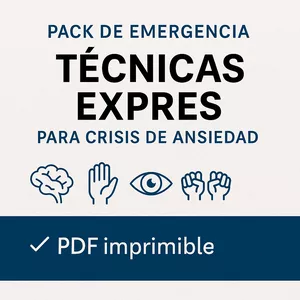 Imagen de portada para Curso online Pack de Emergencia – 5 Técnicas Exprés para Crisis de Ansiedad
