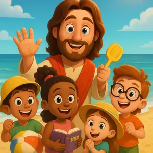 Imagem de capa para o Ebook Férias com Jesus   Devocionais e Atividades que Transformam