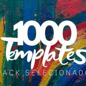 Imagem de capa para o Curso online 1000 Templates - Criativos poderosos