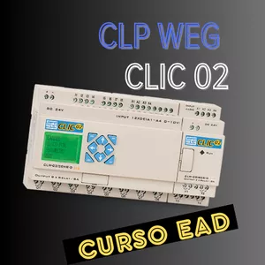 Imagem de capa para o Curso online PROGRAMAÇÃO DE CLP - CLICK 02 - LEDDER 
