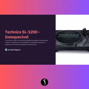 Imagem de capa para o Ebook Technics SL1200 - Inesquecível